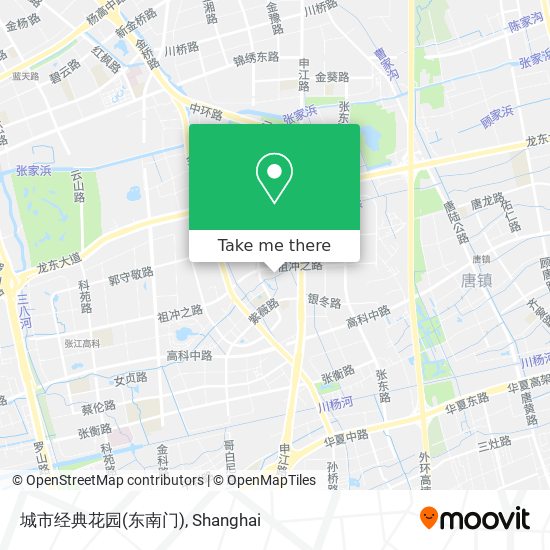城市经典花园(东南门) map