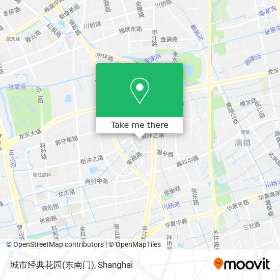 城市经典花园(东南门) map