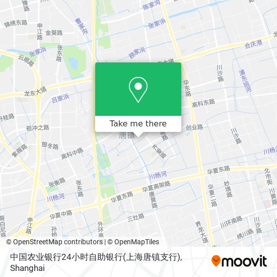 中国农业银行24小时自助银行(上海唐镇支行) map