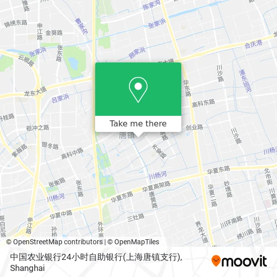 中国农业银行24小时自助银行(上海唐镇支行) map