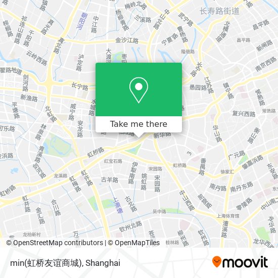 min(虹桥友谊商城) map