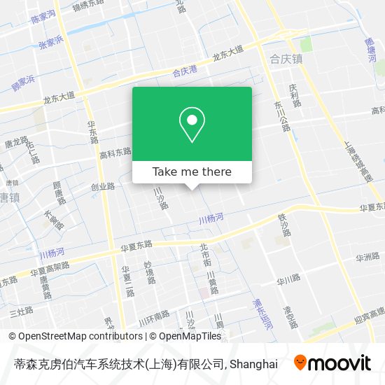 蒂森克虏伯汽车系统技术(上海)有限公司 map
