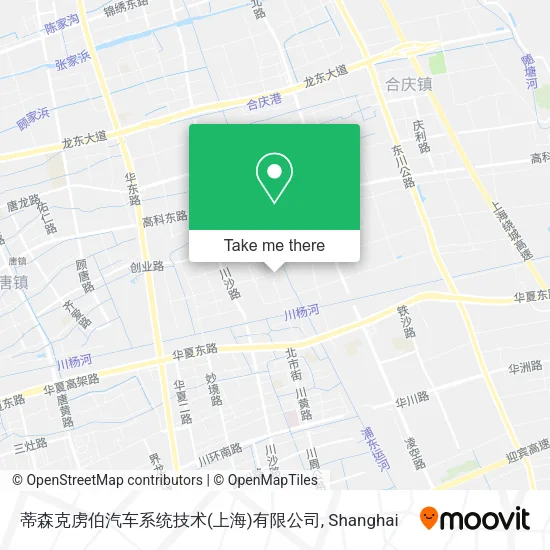 蒂森克虏伯汽车系统技术(上海)有限公司 map