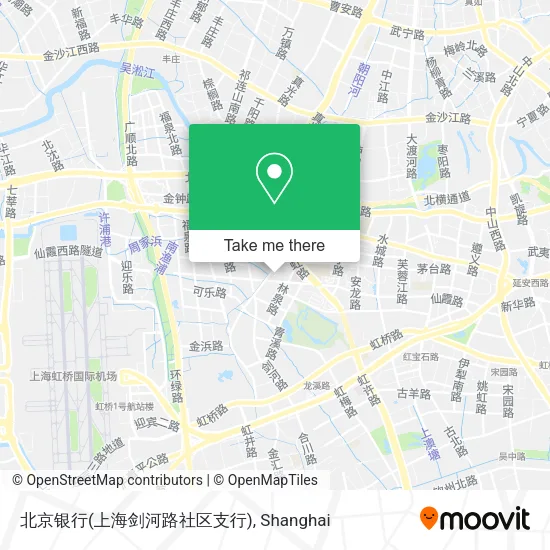 北京银行(上海剑河路社区支行) map