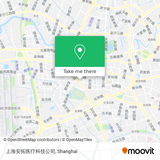 上海安拓医疗科技公司 map