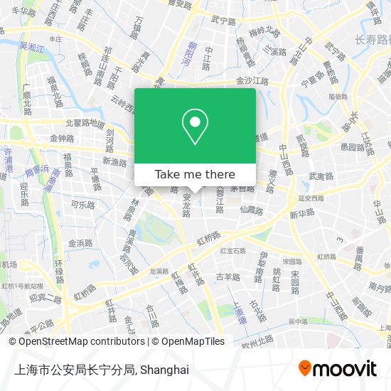 上海市公安局长宁分局 map