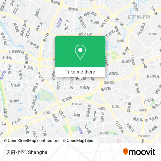 天府小区 map