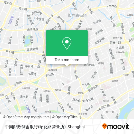 中国邮政储蓄银行(昭化路营业所) map