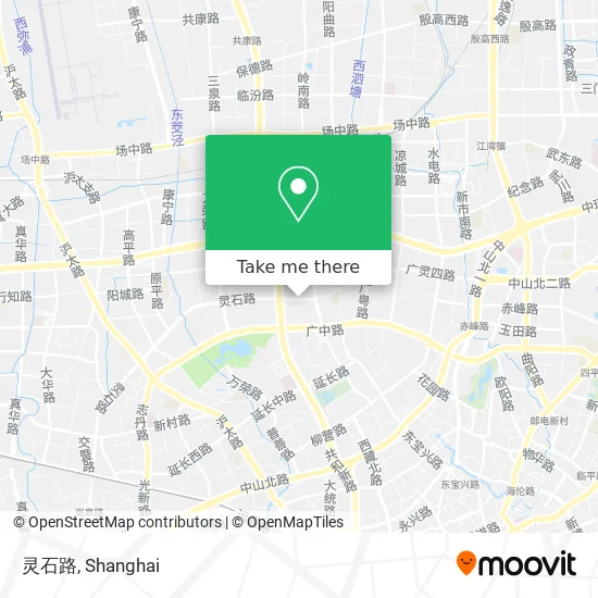 灵石路 map