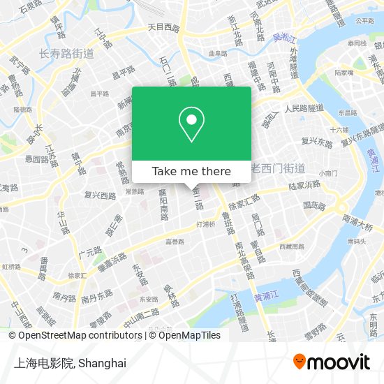 上海电影院 map