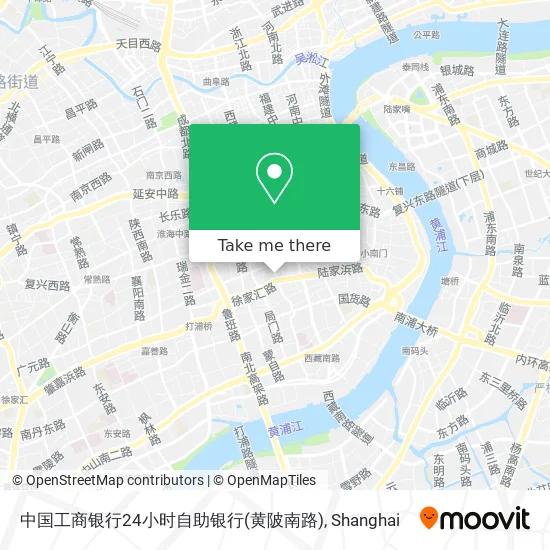 中国工商银行24小时自助银行(黄陂南路) map