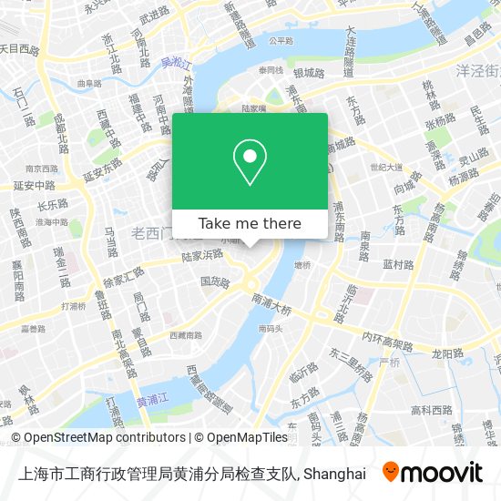 上海市工商行政管理局黄浦分局检查支队 map