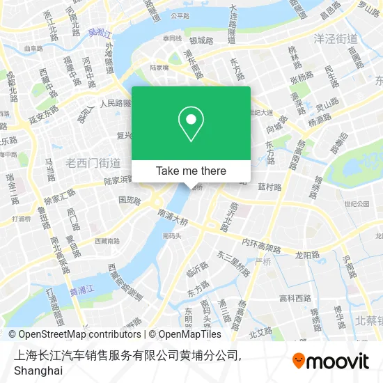 上海长江汽车销售服务有限公司黄埔分公司 map