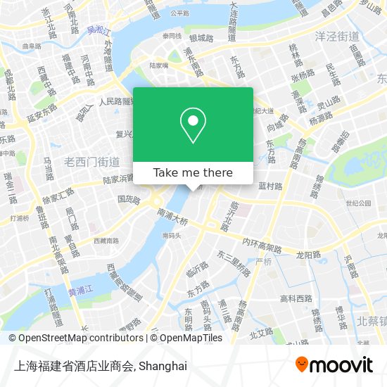 上海福建省酒店业商会 map