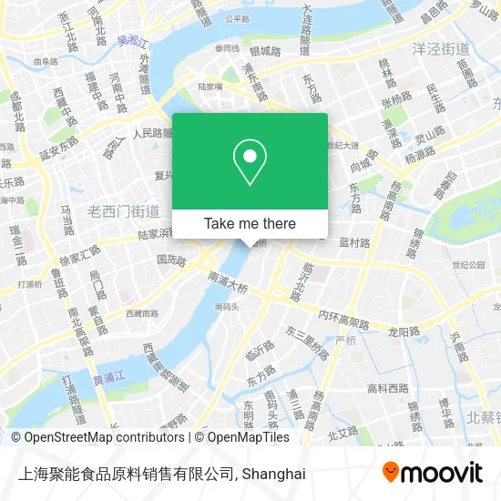 上海聚能食品原料销售有限公司 map