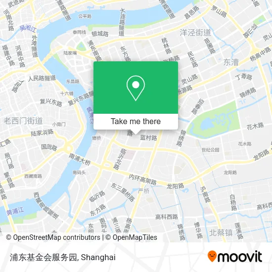 浦东基金会服务园 map
