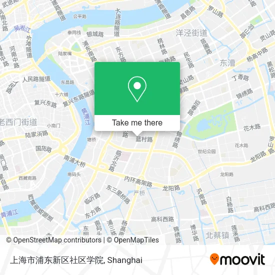 上海市浦东新区社区学院 map