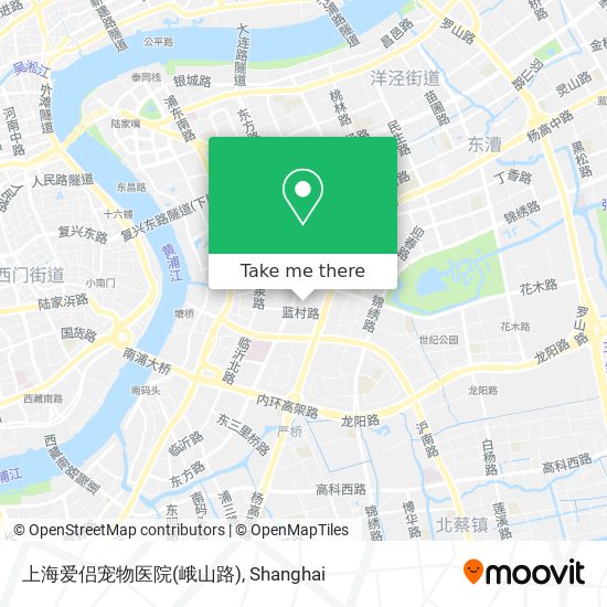 上海爱侣宠物医院(峨山路) map