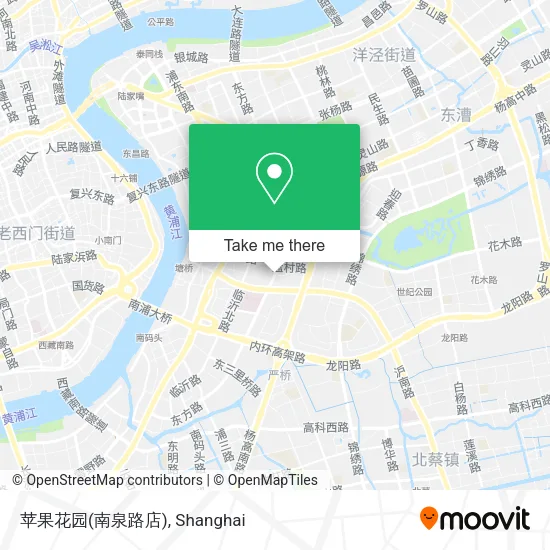 苹果花园(南泉路店) map