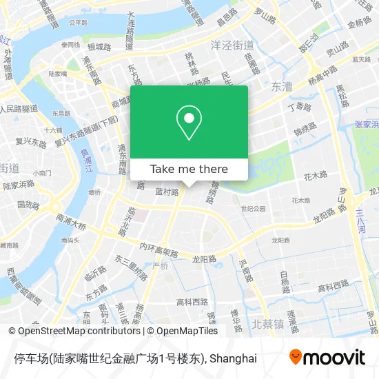 停车场(陆家嘴世纪金融广场1号楼东) map