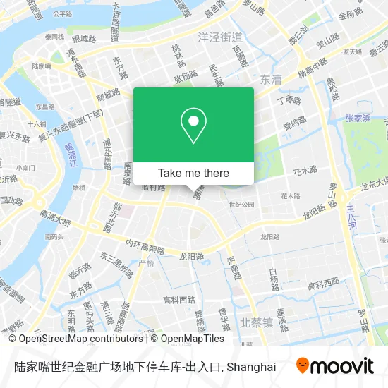 陆家嘴世纪金融广场地下停车库-出入口 map