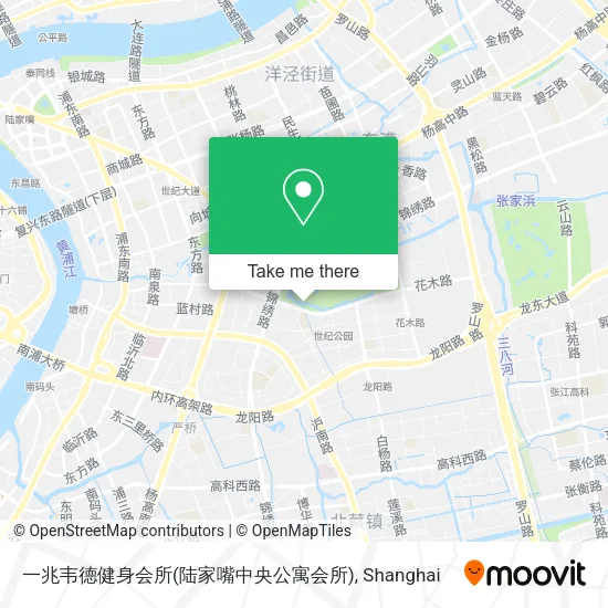 一兆韦德健身会所(陆家嘴中央公寓会所) map