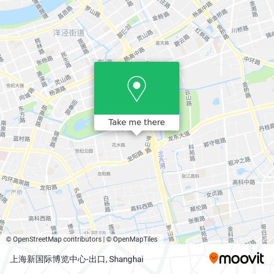 上海新国际博览中心-出口 map