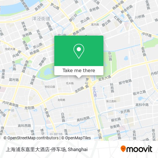 上海浦东嘉里大酒店-停车场 map