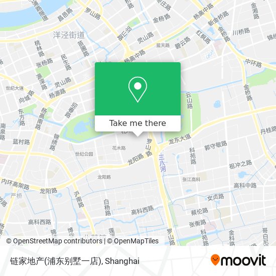 链家地产(浦东别墅一店) map