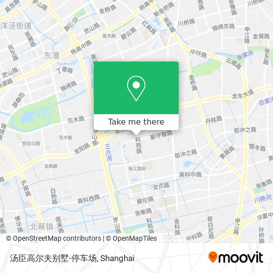汤臣高尔夫别墅-停车场 map