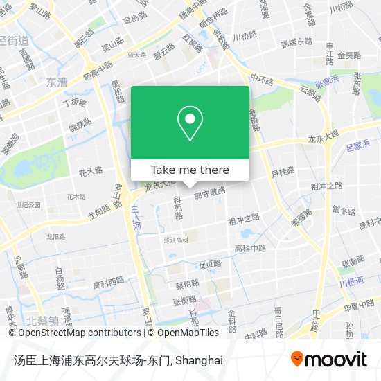 汤臣上海浦东高尔夫球场-东门 map
