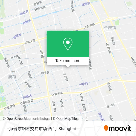 上海普东钢材交易市场-西门 map