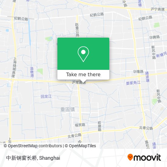 中新钢窗长桥 map