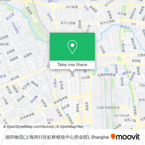 德邦物流(上海闵行区虹桥枢纽中心营业部) map