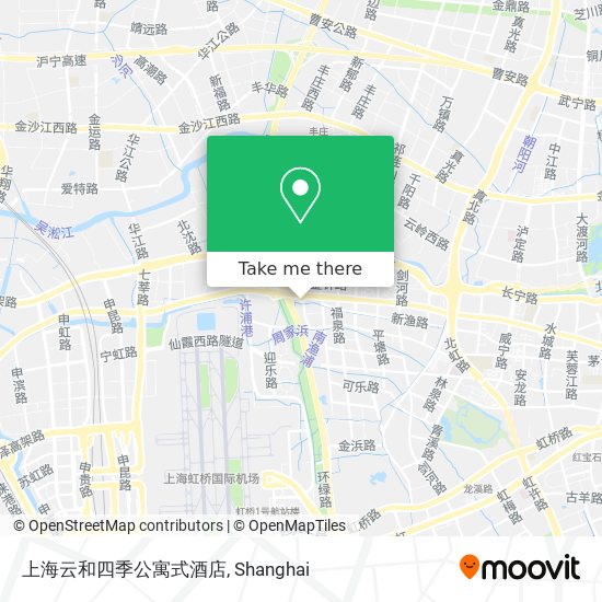 上海云和四季公寓式酒店 map