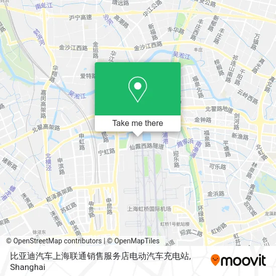 比亚迪汽车上海联通销售服务店电动汽车充电站 map