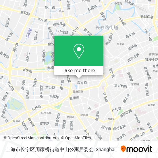 上海市长宁区周家桥街道中山公寓居委会 map