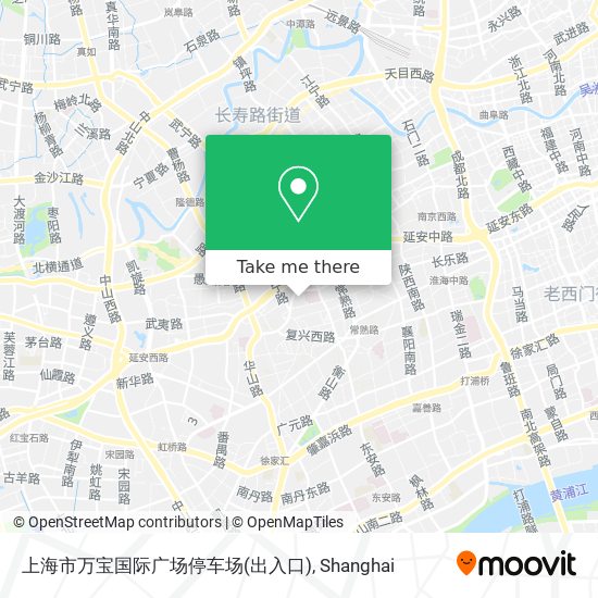 上海市万宝国际广场停车场(出入口) map