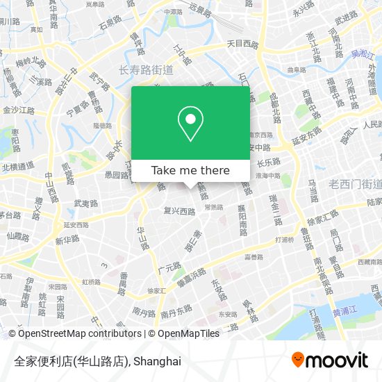 全家便利店(华山路店) map