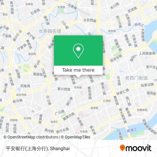 平安银行(上海分行) map