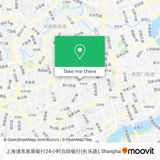 上海浦东发展银行24小时自助银行(长乐路) map