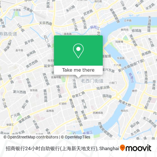 招商银行24小时自助银行(上海新天地支行) map