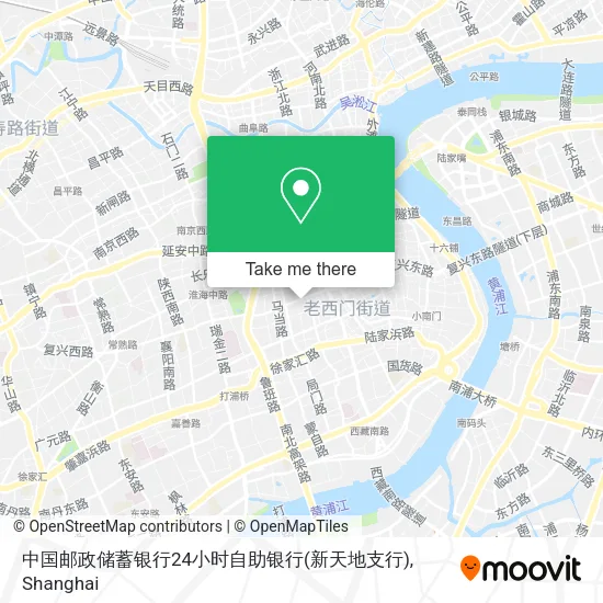 中国邮政储蓄银行24小时自助银行(新天地支行) map