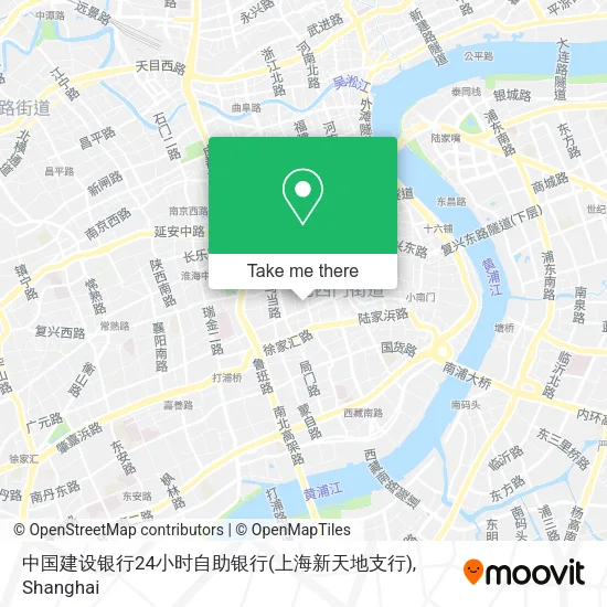 中国建设银行24小时自助银行(上海新天地支行) map