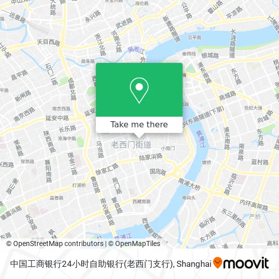 中国工商银行24小时自助银行(老西门支行) map