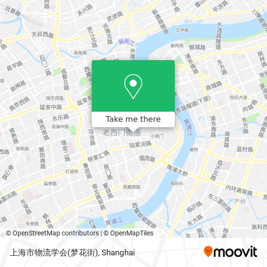上海市物流学会(梦花街) map
