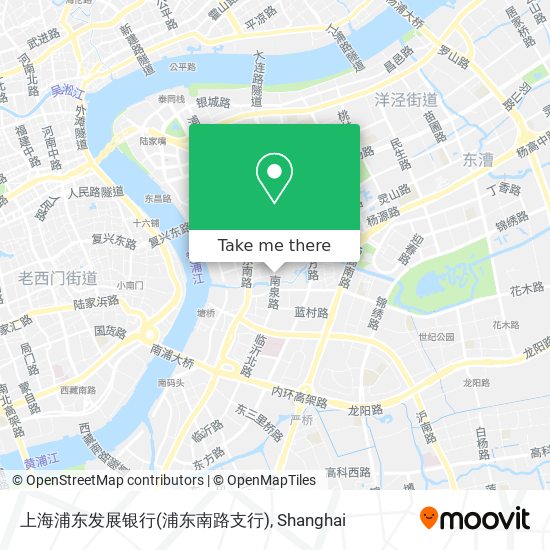 上海浦东发展银行(浦东南路支行) map