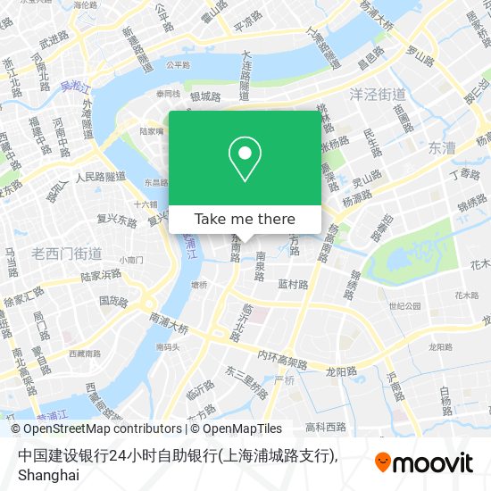 中国建设银行24小时自助银行(上海浦城路支行) map