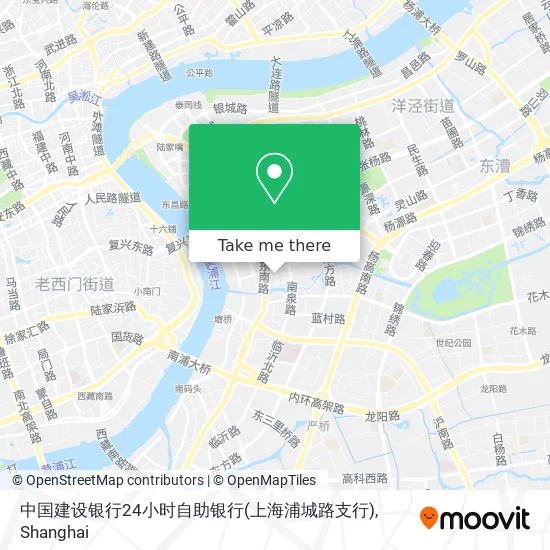 中国建设银行24小时自助银行(上海浦城路支行) map