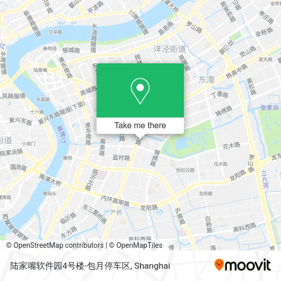 陆家嘴软件园4号楼-包月停车区 map